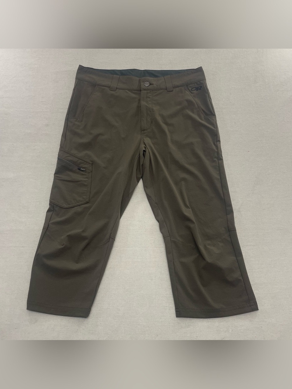 Outdoor Research Ferrosi 3/4 Pants Men's 34 Brown Cropped Hiking Stretch Climb